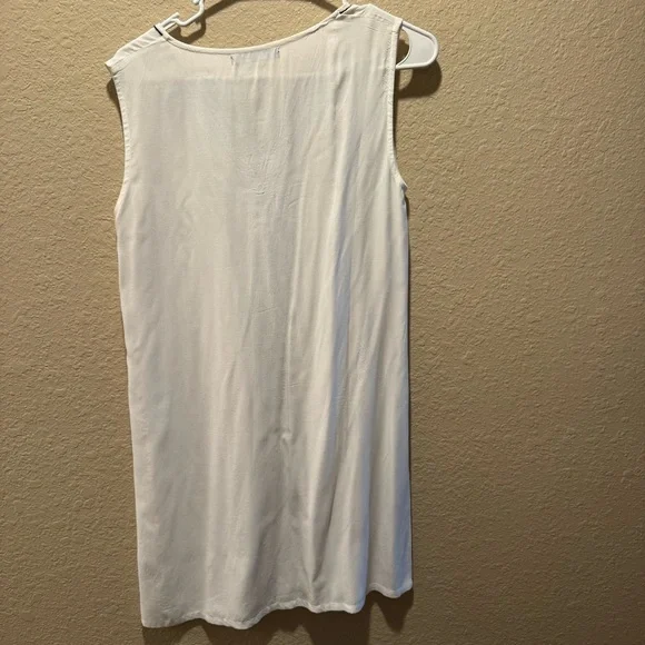 Alex & Alex size S White Linen Dress - Picture 2 of 5